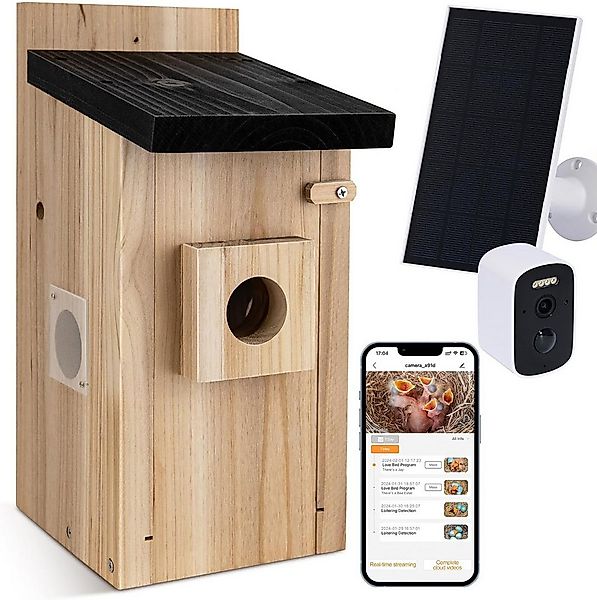 Gotagee Vogelhaus Nistkasten mit Kamera 5 Millionen Pixel Outdoor-Vogelhaus günstig online kaufen
