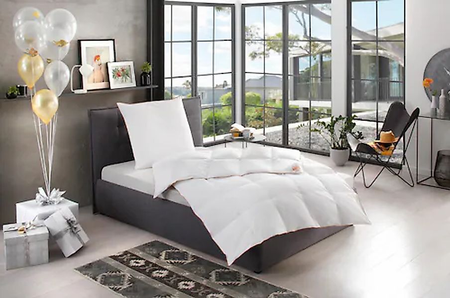 RIBECO Daunenbettdecke + Kopfkissen »Ella« zum Top-Preis! günstig online kaufen