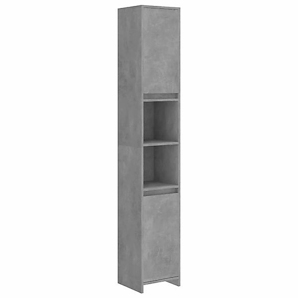 Badezimmerschrank Betongrau 30x30x183,5 Cm Spanplatte günstig online kaufen