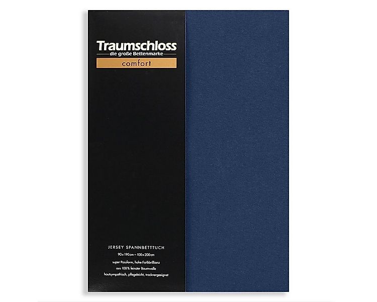 Traumschloss Spannbettlaken Comfort, Jersey, Gummizug: rundum, (1 Stück), 1 günstig online kaufen