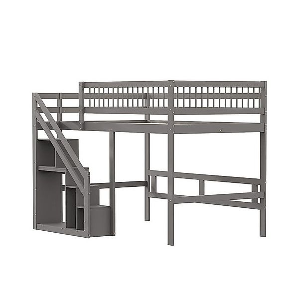 REDOM Etagenbett Kinderbett Jugendbett Holzbett Einzelbett (Massivholzbett, günstig online kaufen
