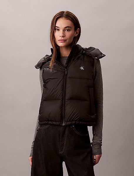 Calvin Klein Jeans Steppweste ESSENTIAL MIDWEIGHT PUFFER VEST mit abnehmbar günstig online kaufen