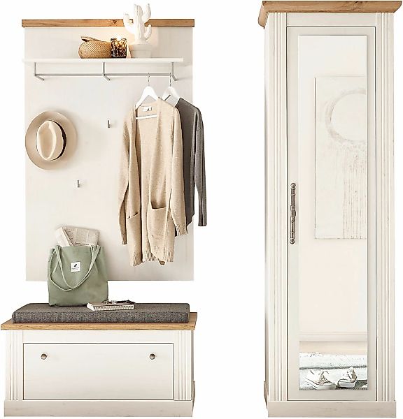 Home affaire Garderoben-Set "WESTMINSTER BESTSELLER" Schuhbank, Wandpaneel, günstig online kaufen