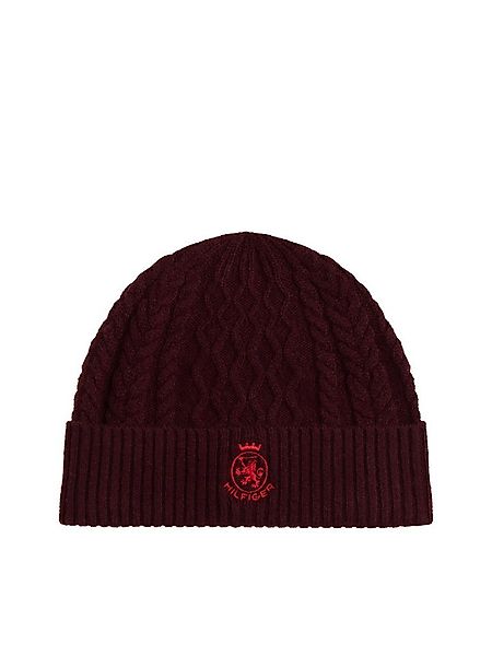 Tommy Hilfiger Beanie TH CREST KNIT Zopfstrickmuster, mit TH-Wappen günstig online kaufen