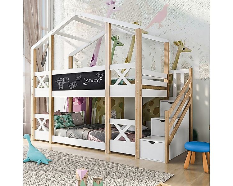 autolock Etagenbett Kinderbett Baumhaus mit Speicherung und Rausfallschutz günstig online kaufen