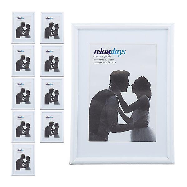 relaxdays Bilderrahmen 10 x Bilderrahmen 13 günstig online kaufen