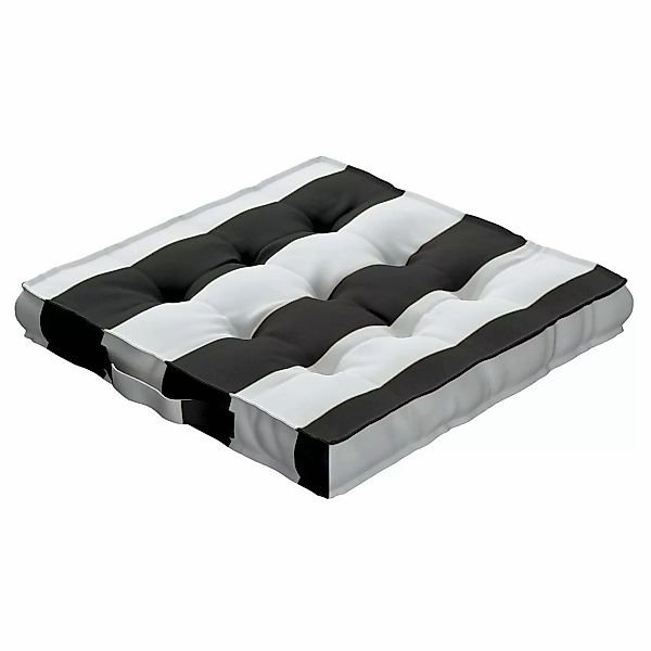 Sitzkissen Jacob mit Handgriff, schwarz-weiß, 50 x 50 x 10 cm, Aria (137-53 günstig online kaufen