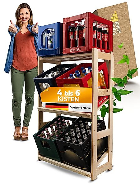 STAHLMANN COMMERCE GmbH Flaschenregal Getränkekistenregal für günstig online kaufen