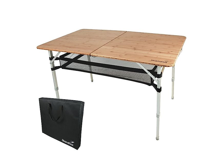 Skandika Campingtisch Klapptisch, Tolja Bambus, 3-Fach höhenverstellbar, mi günstig online kaufen