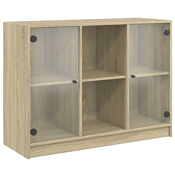 vidaXL Sideboard Sonoma-Eiche 102x37x75,5 cm Holzwerkstoff 3295873 günstig online kaufen