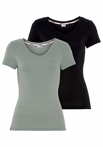 KangaROOS V-Shirt (Spar-Set, 2er-Pack) Kurzarm, figurbetonter günstig online kaufen