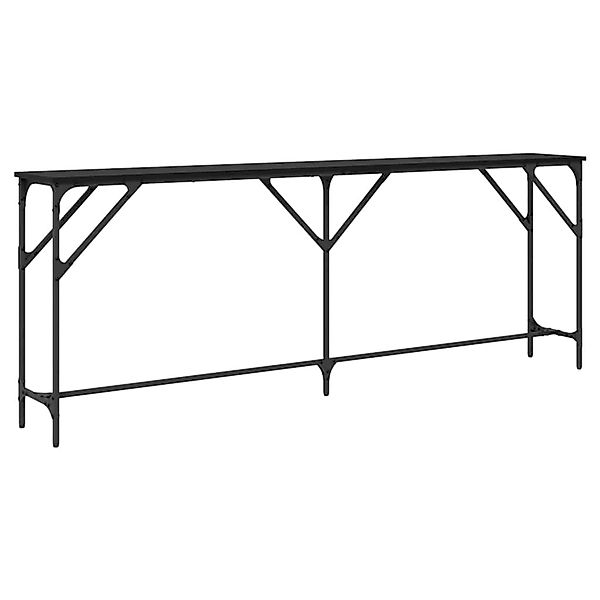 vidaXL Konsolentisch Schwarz Eichen-Optik 200 x 29 x 75 cm 871342 günstig online kaufen