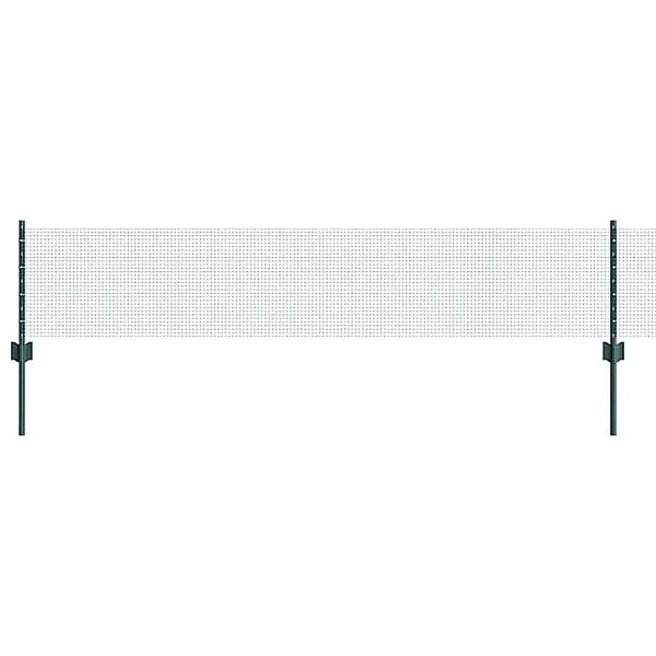 vidaXL Zaun mit Pfosten Grün 0,4 x 10 m Stahl und PVC 3336428 günstig online kaufen