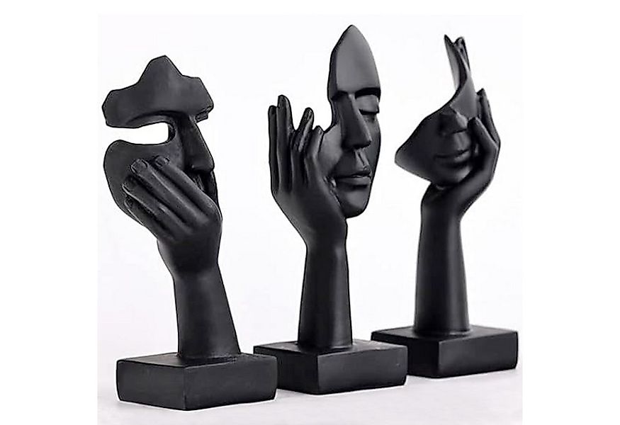 Refined Living Dekofigur 3-tlg Abstrakte Kunstfiguren Skulptur Kreative Fra günstig online kaufen