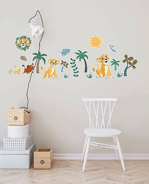 Komar Wandtattoo "Lion King Faraway Oasis - Größe 50 x 70 cm" selbstklebend günstig online kaufen