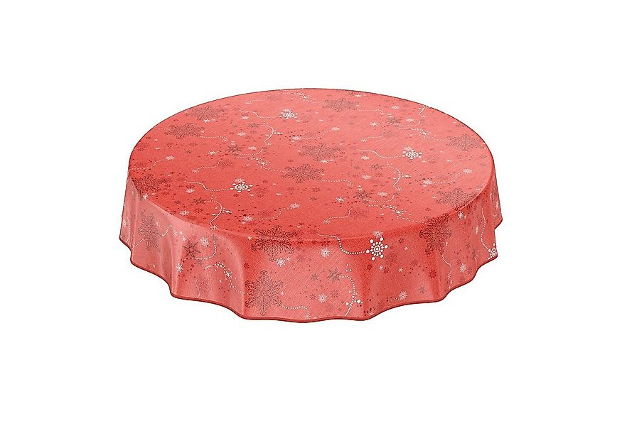 ANRO Tischdecke Wachstuch 2.0 abwaschbar (Einzelstück 1-tlg), Geprägt Rund günstig online kaufen