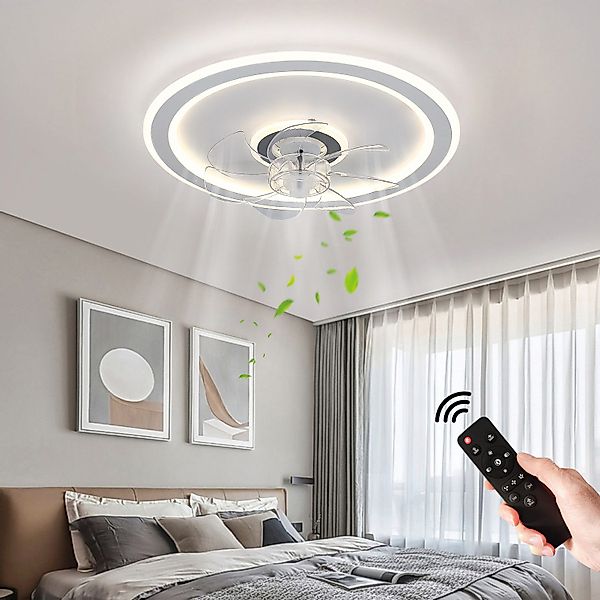 JDONG Deckenventilator Mit Beleuchtung Leise 54W günstig online kaufen