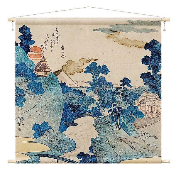Bilderdepot24 Wandteppich modern Vintage Orientalisch blau, günstig online kaufen