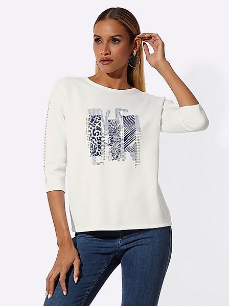 creation L Sweater Modal-Mix-Sweatshirt 3/4-Arm günstig online kaufen