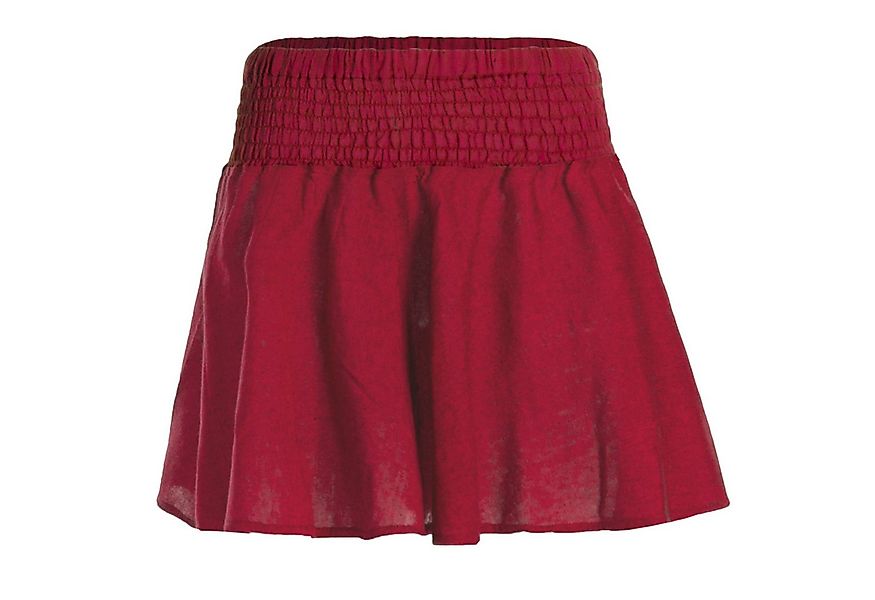 Vishes Minirock Damen Mini-Rock Baumwolle Casual elastischer Bund Alternati günstig online kaufen