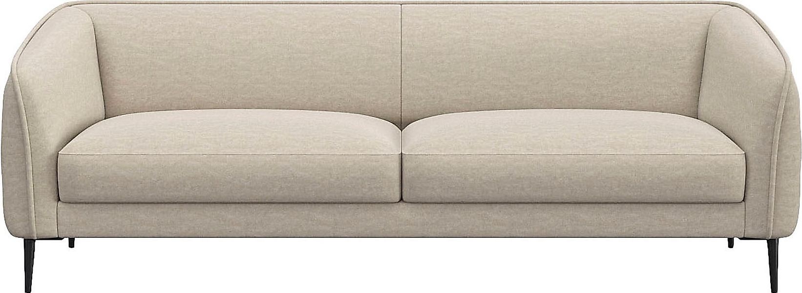 FLEXLUX 3-Sitzer "Belle Designsofa, Couch, bequem durch Kaltschaum im Sitz" günstig online kaufen