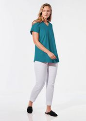 GOLDNER T-Shirt Shirt mit V-Ausschnitt (CURVY, günstig online kaufen