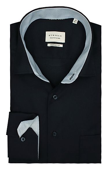 Eterna Businesshemd Langarm Comfort Fit, Dunkelblau, günstig online kaufen