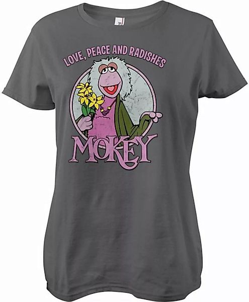 Fraggle Rock T-Shirt Mokey Love, Peace And Radishes Girly Tee günstig online kaufen