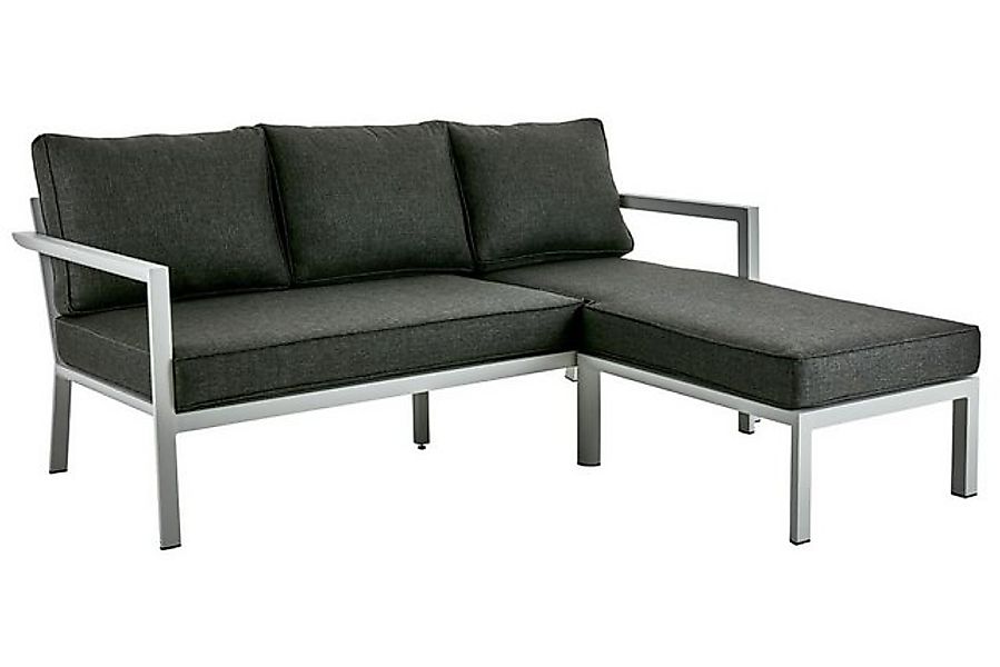 Brafab Gartensofa Delia mit Kissen, Hellgrau, inkl. Kissen günstig online kaufen