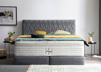 BettCo Boxspringbett Lyon (in Anthrazit Webstoff, günstig online kaufen