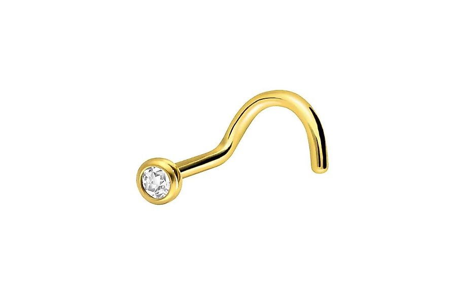 PIERCINGLINE Nasenpiercing Chirurgenstahl Nasenstecker Spirale KRISTALL günstig online kaufen