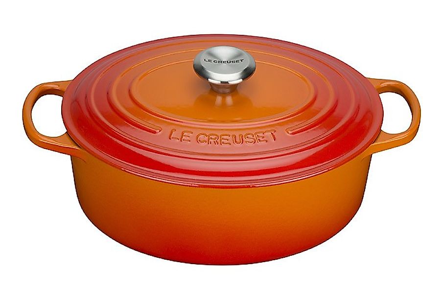 Le Creuset Bräter Signature Oval Gusseisen Ofenrot 31cm günstig online kaufen