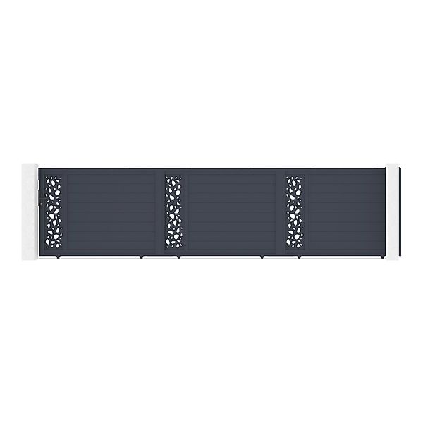 Casanoov Schiebetor 6M Sunny H 140 Graues Aluminium günstig online kaufen