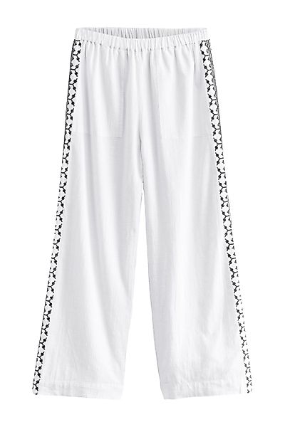 Next Palazzohose Bestickte Jeans mit weitem günstig online kaufen