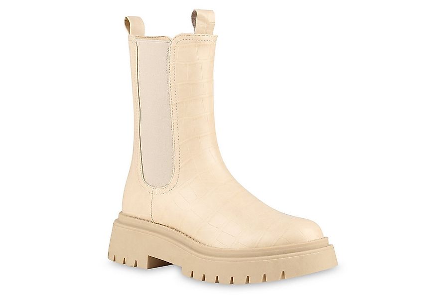 VAN HILL 838058 Plateaustiefel Damen Leicht Gefütterte Plateaustiefel Stief günstig online kaufen