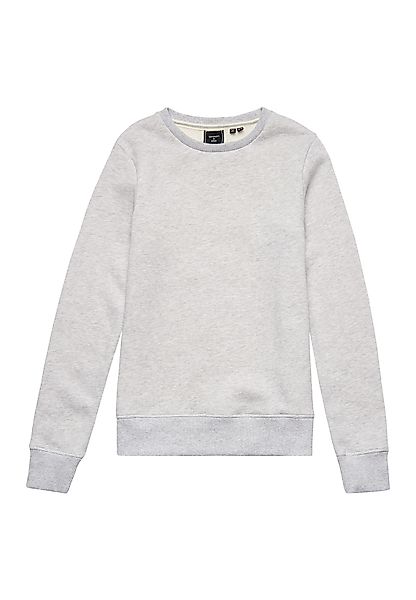 Superdry Damen Sweater  VINTAGE LOGO EMB CREW Glacier Grey Marl Hellgrau günstig online kaufen