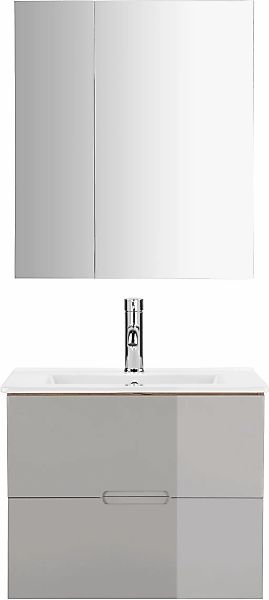 welltime Badmöbel-Set "Lund Badmöbel Set Badschrank Badezimmerset" günstig online kaufen