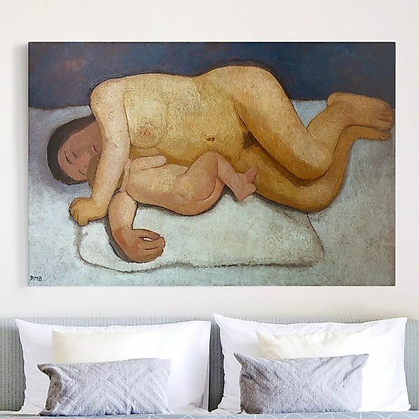 Leinwandbild - Querformat Paula Modersohn-Becker - Ruhende Mutter günstig online kaufen