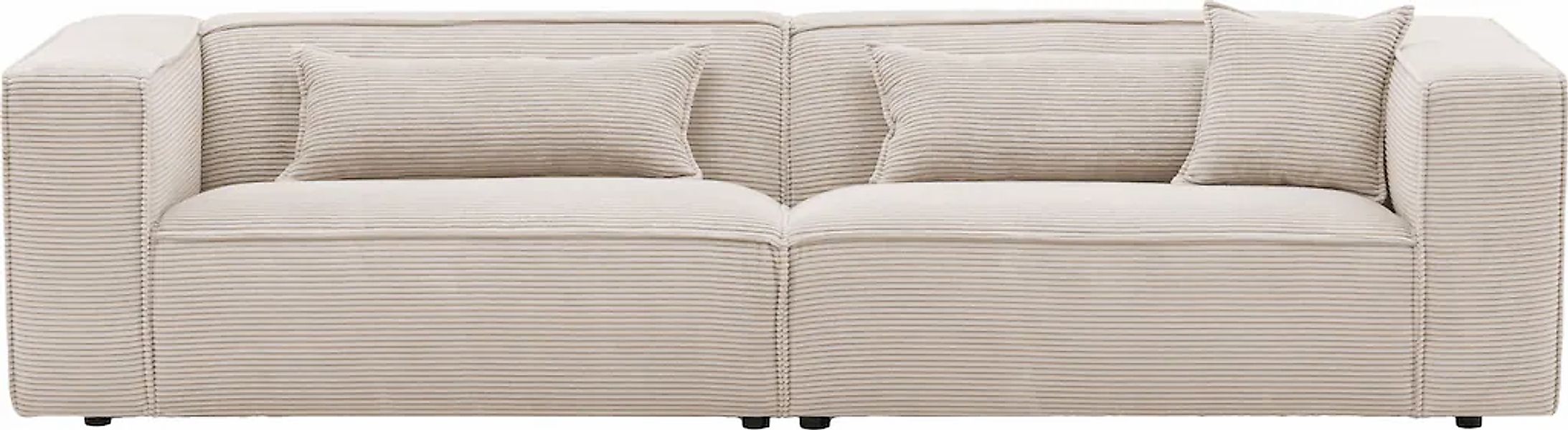 LeGer Home by Lena Gercke 3-Sitzer "PIARA, Couch mit Kedernaht, Sofa in Cor günstig online kaufen