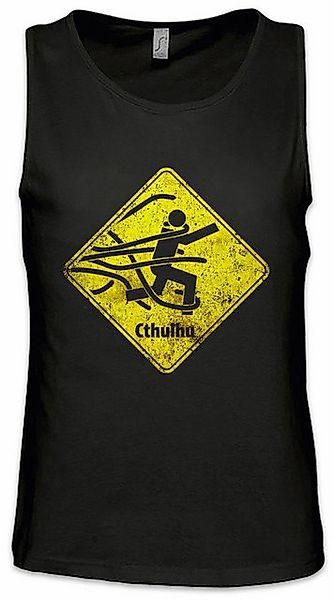 Urban Backwoods Tanktop Caution Cthulhu Sign Ärmelloses T-Shirt Call Horror günstig online kaufen