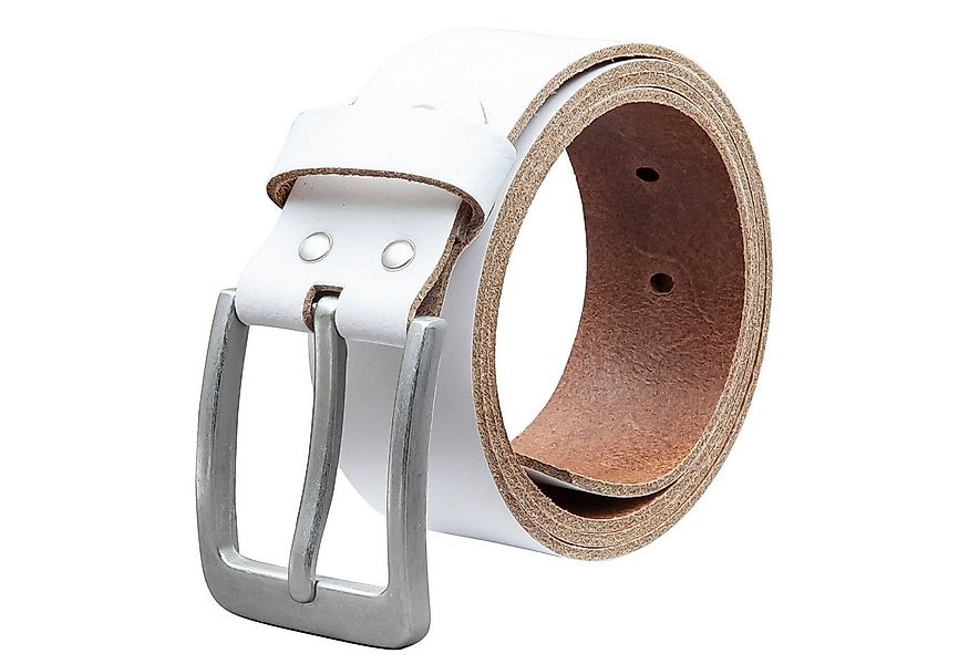 COLOGNEBELT Ledergürtel OM56-SL-Weiss MADE IN GERMANY, Weiss Kürzbar, 100 % günstig online kaufen