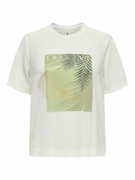 ONLY Kurzarmshirt "ONLNEWFLORA S/S ART O-NECK TOP BOX JRS" günstig online kaufen