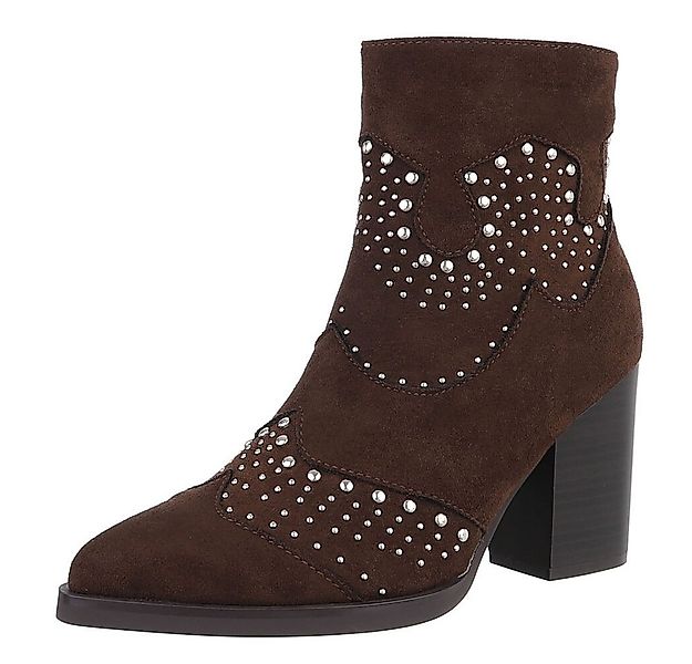Ital-Design Damen Cowboyboots Western Westernstiefelette (88489491) Blockab günstig online kaufen