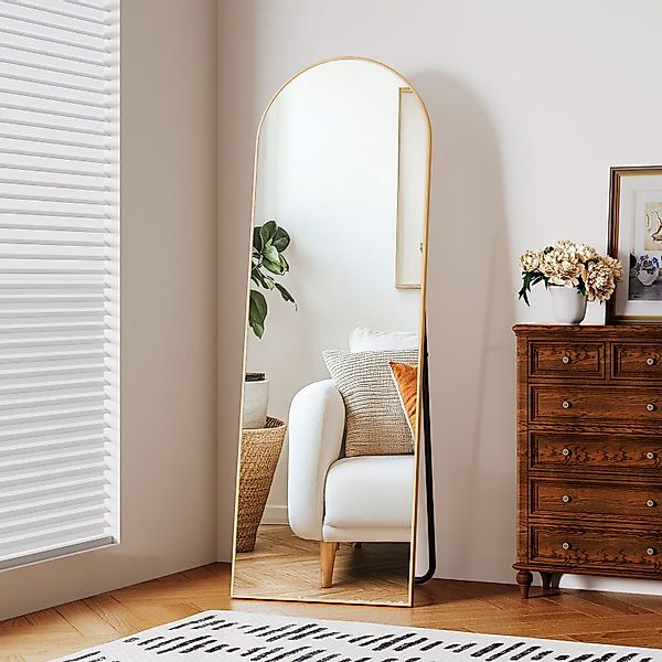 TLGREEN Ganzkörperspiegel 50/53x162,50x150cm,mit Metallrahmen Standspiegel günstig online kaufen
