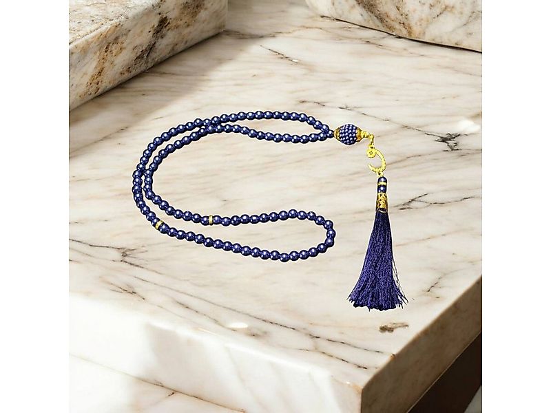 Aymasal Perlenkette 99 tlg. Gebetskette Tesbih Tasbih 99 Perlen Kettenanhän günstig online kaufen