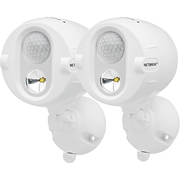 Mr. Beams LED-Außenstrahler mit Bewegungsmelder MBN342 Weiß 2er-Pack günstig online kaufen