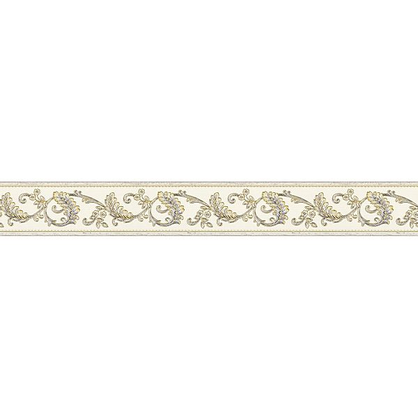 A.S. Création Borte selbstklebend Barock 5 m x 8 cm Gold-Silber günstig online kaufen