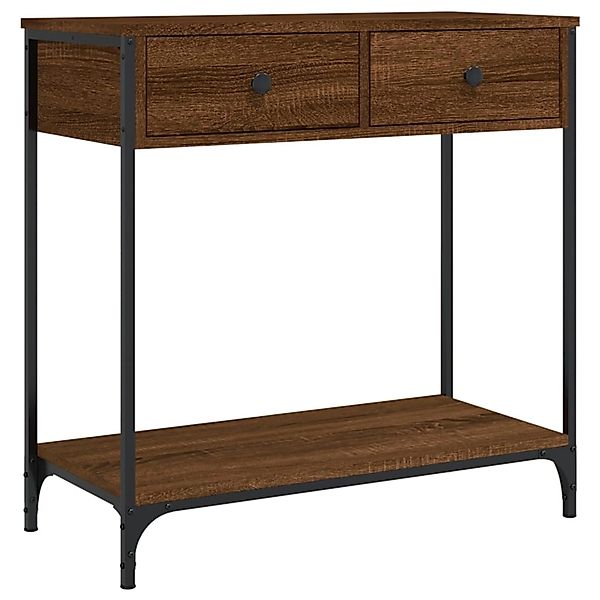 vidaXL Beistelltisch Konsolentisch Braun Eichen-Optik 75x34,5x75 günstig online kaufen