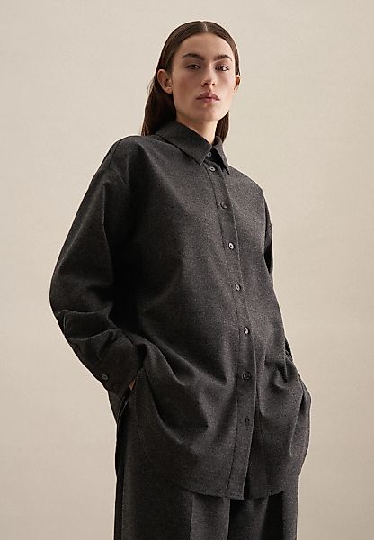 seidensticker Longbluse "Schwarze Rose", Langarm Kragen uni Melange günstig online kaufen
