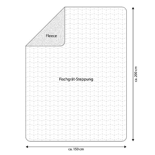 Wohndecke Teddy-Fleecedecke ca. 150 x 200 günstig online kaufen